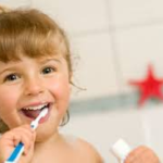 children ages 2-5 brushing